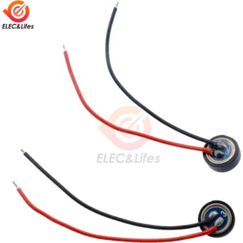 5Pcs 4*1.5mm 2-Wire Mini Electret Condenser Microphone MIC Capsule with leads DIY