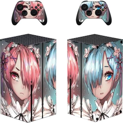 Re:Life in a different world from zero Skin Sticker for Xbox Series X Console & Controllers Series X Skin Sticker Decal Vinyl