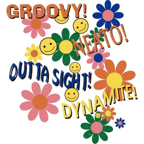 Small Daisies Patches For Clothing T-shirt Heat Transfer Patches Iron Transfer Craft Set Fashion Flower Decoration Sticker CQ