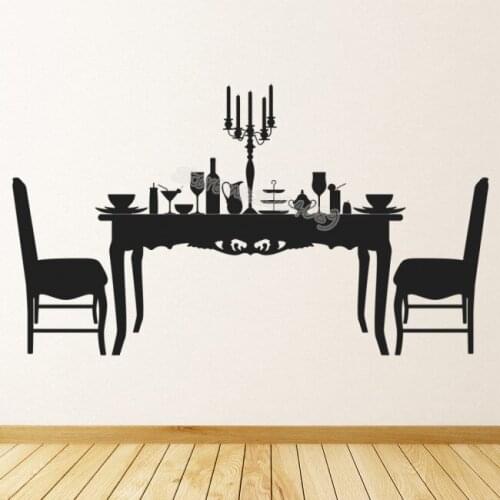 Large size Dining Table Dining Room Wall Sticker Waterproof Removable indoor decor Wallpaper Decor Sumptuous Living Room EB092
