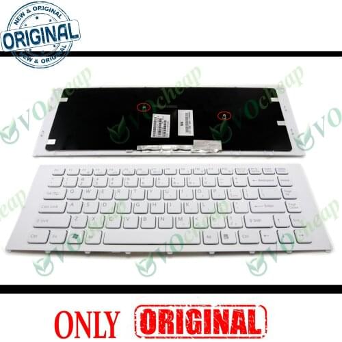 New US Laptop keyboard for Sony VPC-EA VPC EA PCG-61212W PCG-61211W PCG-61211T PCG-61212T PCG-61311M PCG-61317L White WITH Frame
