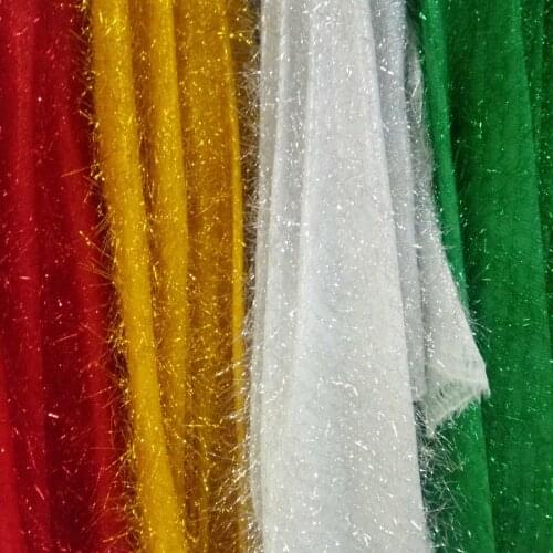 Christmas Decoration Fanroc stage dance decorate material metallic puffy polyester shiny party decoration shiny fabric 1M/lot