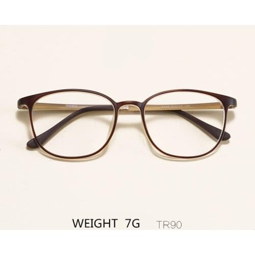 Student TR90 Retro Fashion Glasses Frames Ultra-light Prescription Frame Literary Decoration Clear Len Myopia Eyeglasses Eyewear