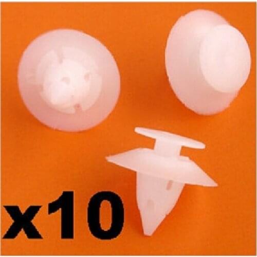 10x For Ford Ka Bumper Cover Fixing / Fastener Plastic Trim Clips- Front or Rear