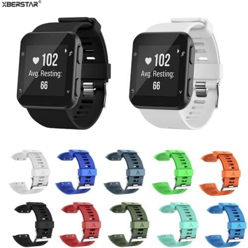 XBERSTAR Watch Band Strap for Garmin Forerunner 35 Smart Watch Wristband Replacement Silicone Wrist Strap Bracelet Belt