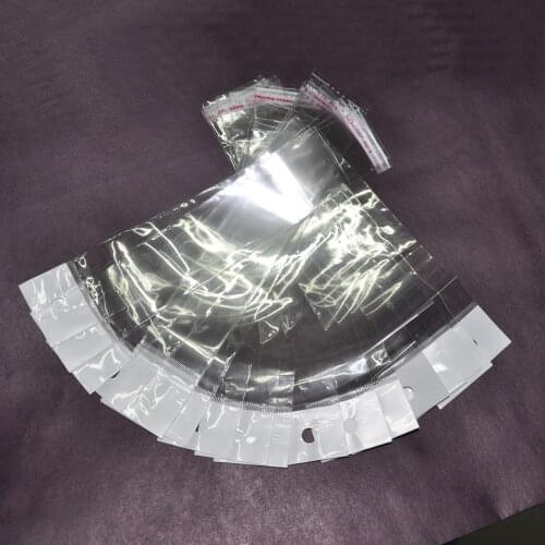 200Pcs/ Lot Self Adhesive Plastic Plastic Bag OPP Self Seal Poly Package Bags For Jewelry Crafts Wig Small Gift Storage Pouches