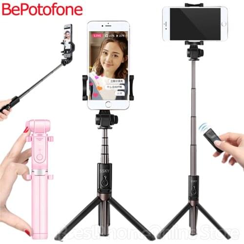 NEW Selfie Stick Tripod Stand 3 in 1 Extendable Monopod Bluetooth 3.0 Remote Phone Mount for iPhone X 8 Android SmartPhone