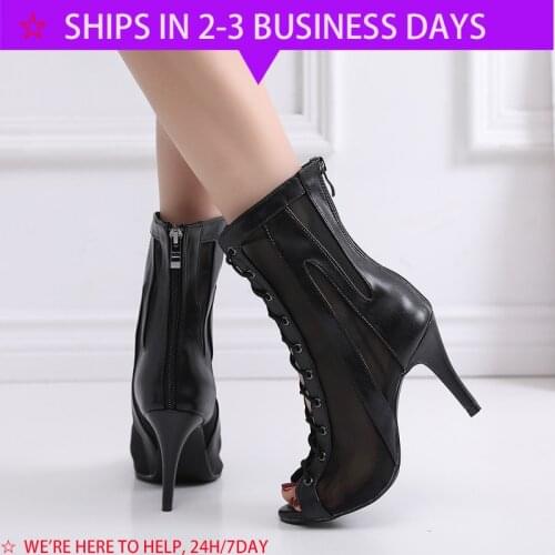 Salsa Ballroom Urban Latin dance Shoes dancing Women Danding Cow Spit Outsole Strip Latino Heel Schoenen