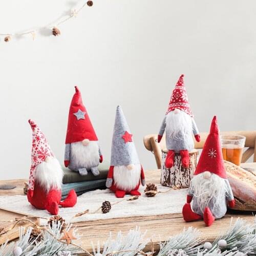 Santa Claus Decoration Christmas Trinket Window Decoration Scene Arrangement Christmas Elk Doll Christmas Decoration