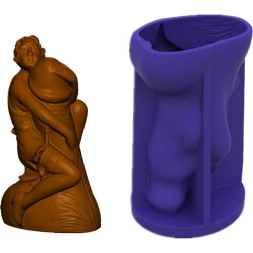 Home Decorations Epoxy Resin Mold Ornaments Casting Silicone Mould DIY Crafts Plaster Candle Making Tools