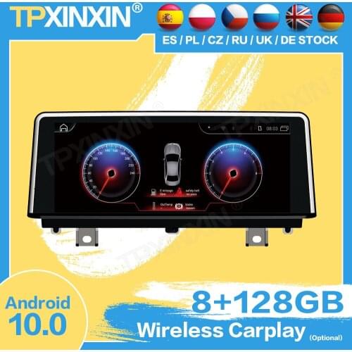 1 DIN Carplay Radio Receiver Android For BMW 3 F30 F31 F34 F35 F80 4 F32 F33 F36 F84 2013-2017 Audio Stereo GPS Video Head Unit