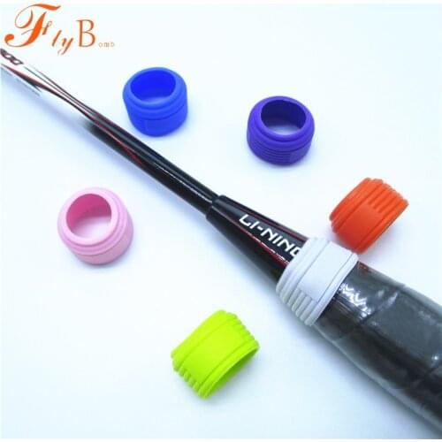 10PCS Random Colors Badminton Racket Overgrip Holder Handle Accessories Racket Accessories Equipment Silicone Ring L684-10OLB
