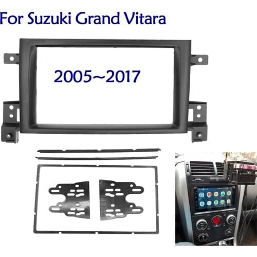 173x98mm Double Din Radio Fascia For 2005 2006-2014 Suzuki Grand Vitara Frame Stereo Panel GPS Autoradio Dashboard Mount Kit