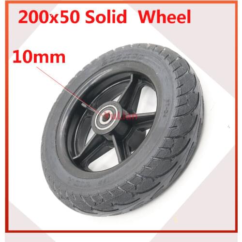 200x50 Solid Tire Wheel for Electric Scooter Balance Car 8x2 Solid Wheel Explosion-proof Puncture Proof Tubeless Tyre Parts