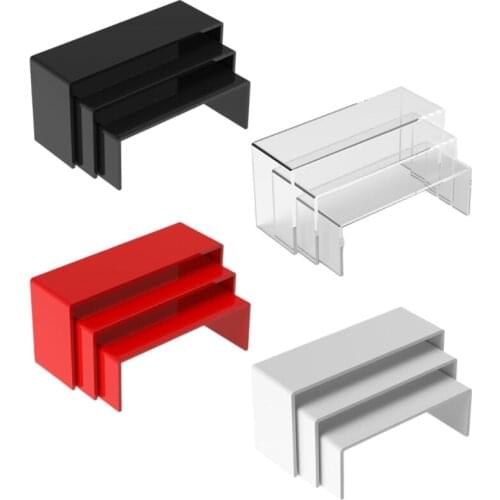 3 Pcs Jewelry Display Stand Multipurpose Dessert Storage Rack Necklace Showcase Holder Pendant Organizer Furnishing Prop