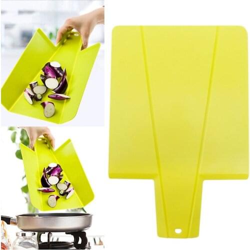34*22cm Vegetable chopping board Flexible Folding Plastic Non-slip Hang Hole Food Slice Cut Chopping Block Kitchen Cooking Tools