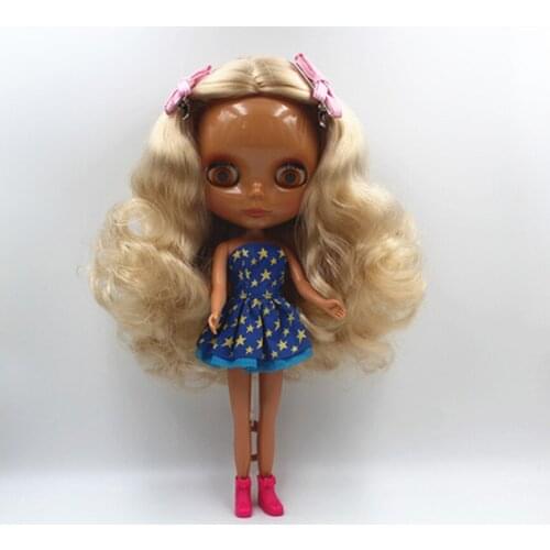 Free Shipping big discount RBL-396 DIY Nude Blyth doll birthday gift for girl 4colour big eyes doll with beautiful Hair cute toy