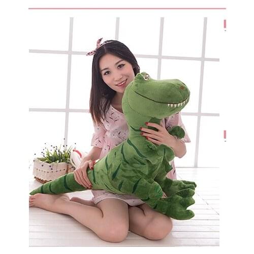 Big plush green dinosaur toy new Tyrannosaurus rex doll gift about 80x60cm 0344