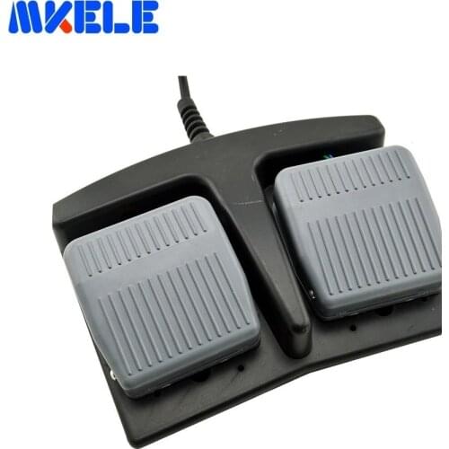 CE Factory Direct High Efficiency Double Pedal Tattoo Machine Foot Switch Mklt-203 250vac For Bending Machine Punch