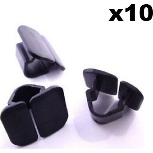 10x For Audi Bonnet Insulation Plastic Clips- Retainer Clips for Hood Sound Deadener