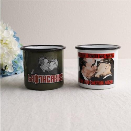 Export Germany Thickened Enamel Coffee Cup Mug Devon Nostalgic Water Cup Teacup Gift