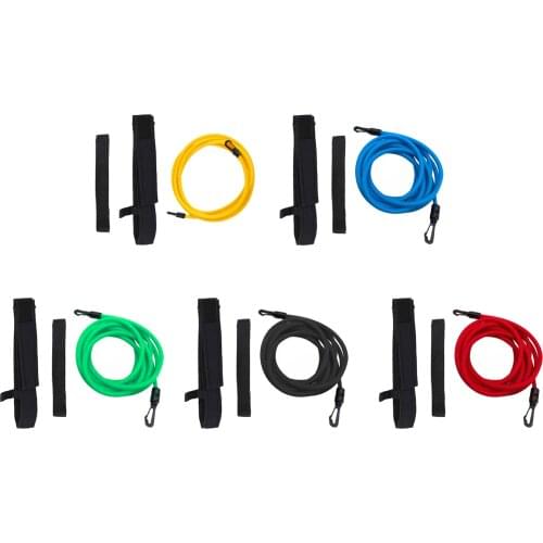 Swimming Resistance Belt Bungee Cord Silicone Swim Trainer Tether Pool Leash