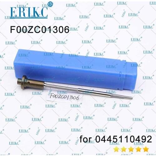 ERIKC 0445110492 fuel injector control valve F00ZC01306 , F 00Z C01 306 diesel common rail injector valve for bosch euro5