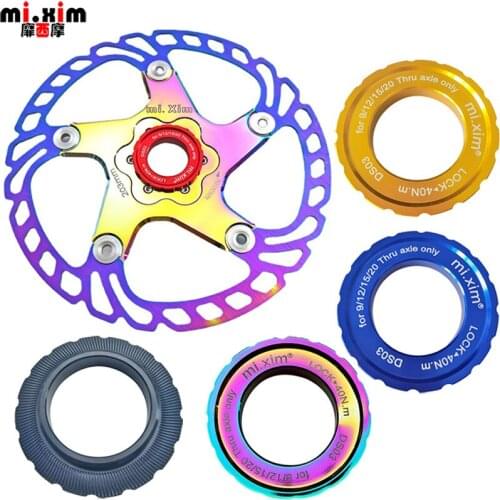 Mi.Xim MTB Road Bike Center Lock Cover Ring Ultralight Aluminum Bicycle Disc Brake Rotor Center Lock Cap Cycling Spare Parts