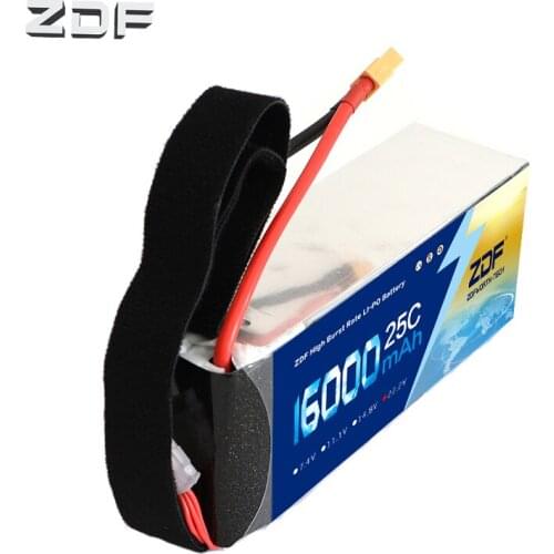 ZDF 3.7V 7.4V 11.1V 14.8V 18.5V 22.2V 44.4V 48.1V 16000mAh 25C lipo battery for RC lipo 1S 2S 3S 4S 5S 6S 12S 13S