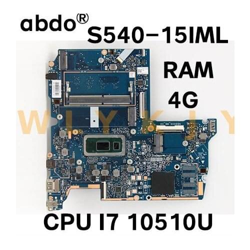 For Lenovo ideapad S540-15IML laptop motherboard with CPU I7-10510U RAM: 4g FRU: 5B20S42999 100% test ok
