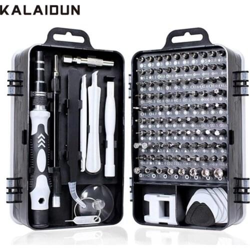 KALAIDUN Screwdriver Set 115 In 1 Bit Precision Magnetic Screw Driver Torx Bits Insulated Multitools Phone Repair Hand Tools Kit