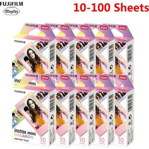 Fujifilm Instax mini 9 films for Fujifilm Instant Camera 7 8 25 50s 70 90 sp-1 sp-2 10-100 sheets Smartphone Printer Macaron