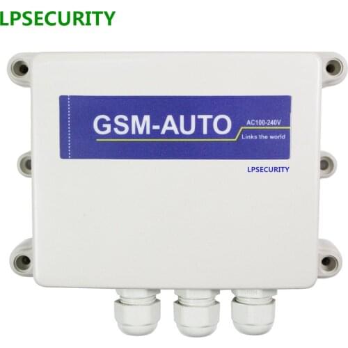 LPSECURITY IP65 outdoor network GSM gate door opener SMS Remote Controller 2 RELAYs Switch for door gate MOTOR access control