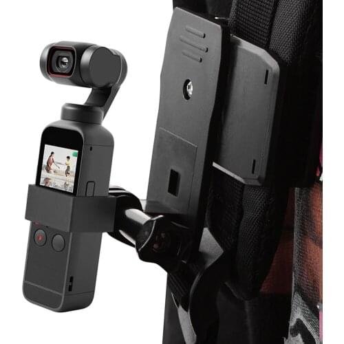 Thumb Screw Backpack Strap Clamp + Eco-friendly Safety Elements Holder with Expansion Mount Playing for DJI Pocket 2