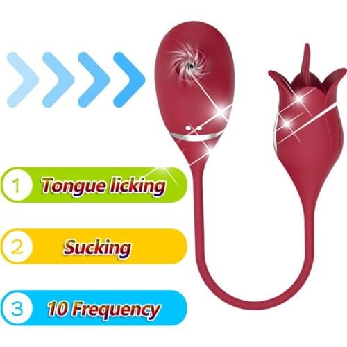 Clitoris G Spot Stimulator Nipple Sucker Tongue 10 Frequency Licking Female Masturbator Adult Sex Toy For Women Couples Foreplay
