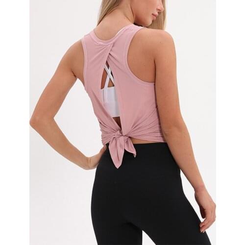 Loose Top Activewear Naked-Feel Athletic Yoga Vest Open Back Yoga Tank Tops Stretch Sexy Blouse Sport Fitness Tank Tops S-2XL