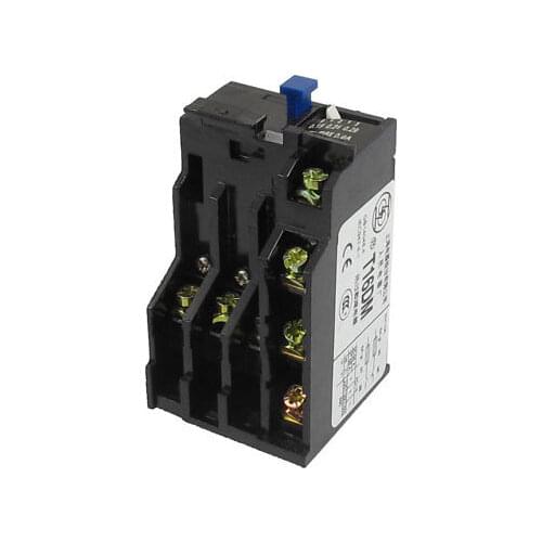 T16DM 3 Pole 0.19A-0.29A Current Range Motor Thermal Overload Relay 1NO 1NC