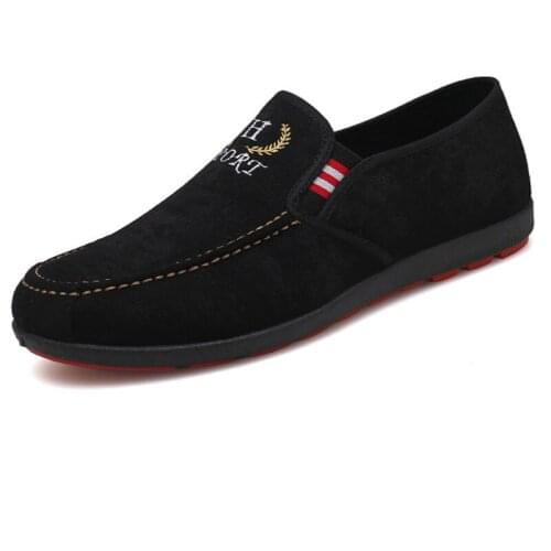 Spring Casual Men Loafer Breathable Canvas Shoes Men Footwear Comfortable Flats Male Cotton Shoes Chaussure Homme Human Race