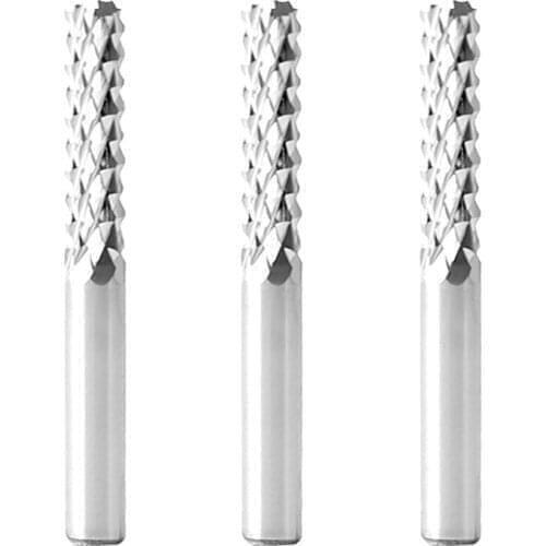 1Set 0.6-1.5mm 1.5-3.175mm Cutting Edge Diameter Tungsten PCB Board CNC Router Engraving Machine Roughing Helical Milling Cutter