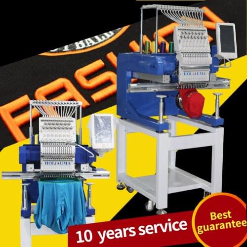 Tajima Style One Head 15 Color Emboidery Machine Cap Flat Garment Lace Embroidery with Newest Version Dahao 10" full touch scree