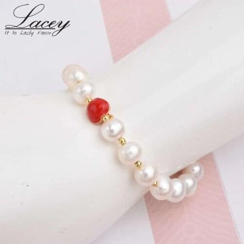 Beautiful Freshwater Pearl Bracelet For Women,925 Silver Real Natural Pearl Bracelets Trendy Jewelry Birthday Gifts