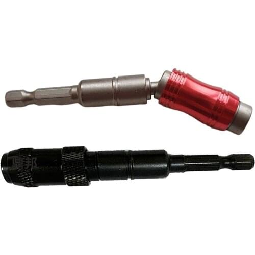 1/4" Magnetic Screw Drill Tip Drill Screw Tool Quick Change Locking Bit Holder Drive Guide Drill Bit Extensions Pivot Drill