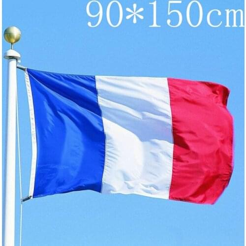 1pc 90*150cm 3*5 feet France Flag French National Flag with Brass Eyelets