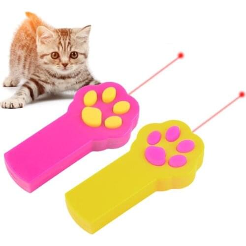 1PCs Tease Cats Rods Remote Laser Stick Pen Funny Toys for Cats Lovely Paw Beam Pet Interactive Toy Puppy Training Pet Supplies