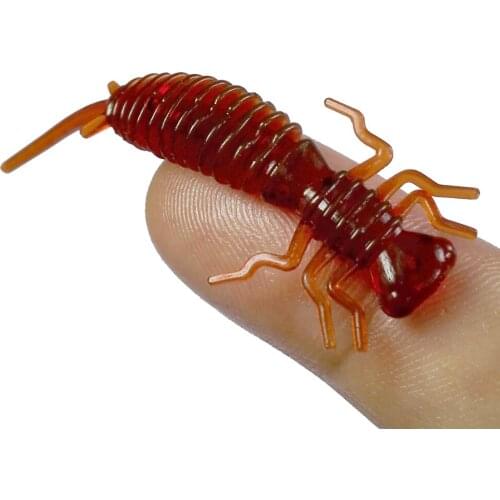 10pcs/lot 40mm 50mm Soft Fishing Worm Lures Jigging Lure Fishing Baits Artifical Tackles Lures