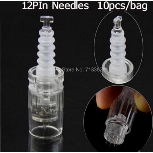 12Pin *10pcs Professional Makeup Microneedles Permanent Makeup Machine Pen Needles