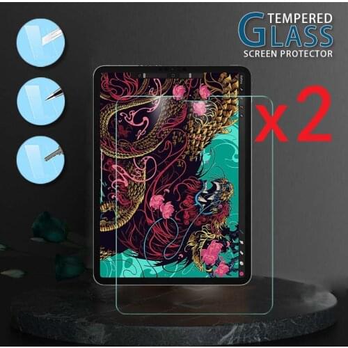 2Pcs Tablet Tempered Glass for Apple IPad Air 4 2020 10.9 Inch Full Screen Protector Cover Coverage Anti-Shatter Screen