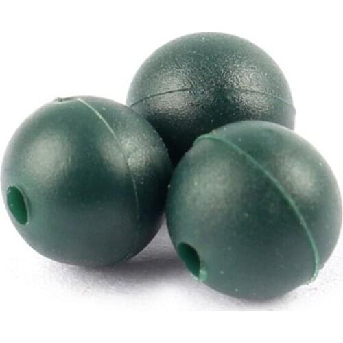 50pcs/bag Rubber Shock Impact Rig Beads Carp Fishing Terminal Tackle Rubber Bead