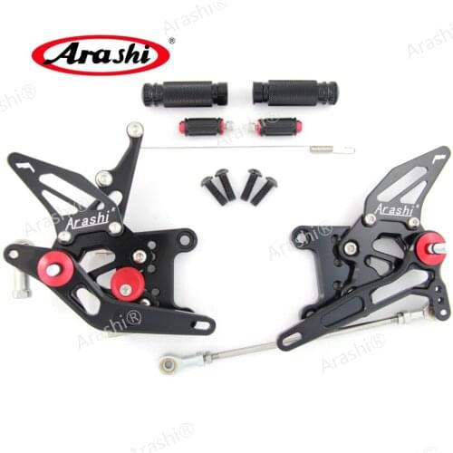 Arashi For TRIUMPH Speed Triple 1050 2005 - 2010 CNC Adjustable Footrests Rider Foot Pegs Rearset Rest 2006 2007 2008 2009