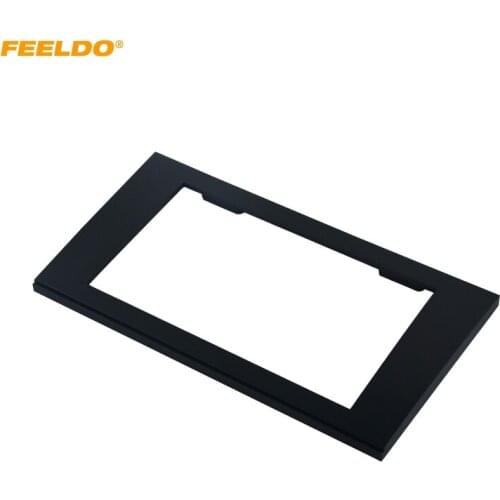 FEELDO Car 2DIN Radio Stereo Fascia Trim Panel Frame Installation Mount Adapter Kit For AUDI A4(B7)2005-2008/SEAT Exeo 2009